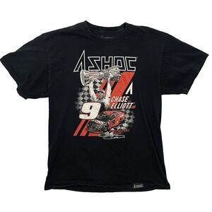 Ashoc Performance Energy Chase Elliott T-Shirt NASCAR Racing Adult Large Black